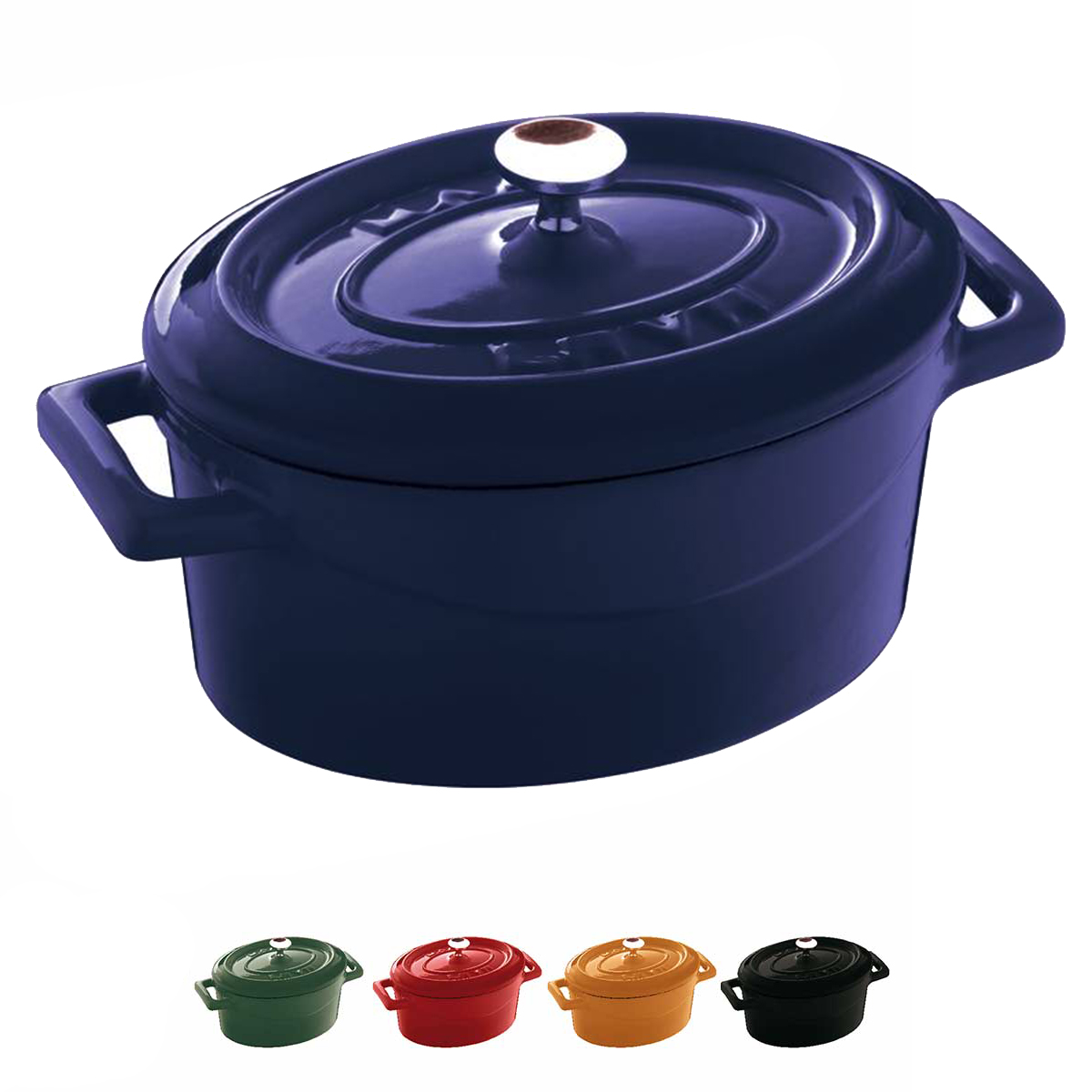 Lava Pentola Casseruola Ghisa Ovale 33 cm – Lava Cooking System – Pentole  in Ghisa – Padelle in Ghisa
